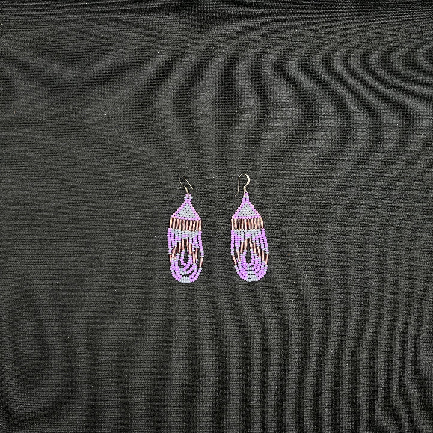 All Relations United - Beaded Chandelier Fringe Earrings