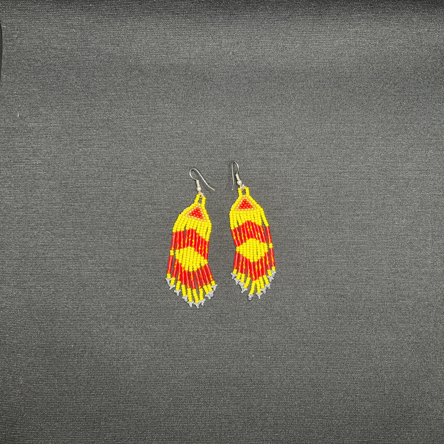 All Relations United - Beaded Chandelier Fringe Earrings