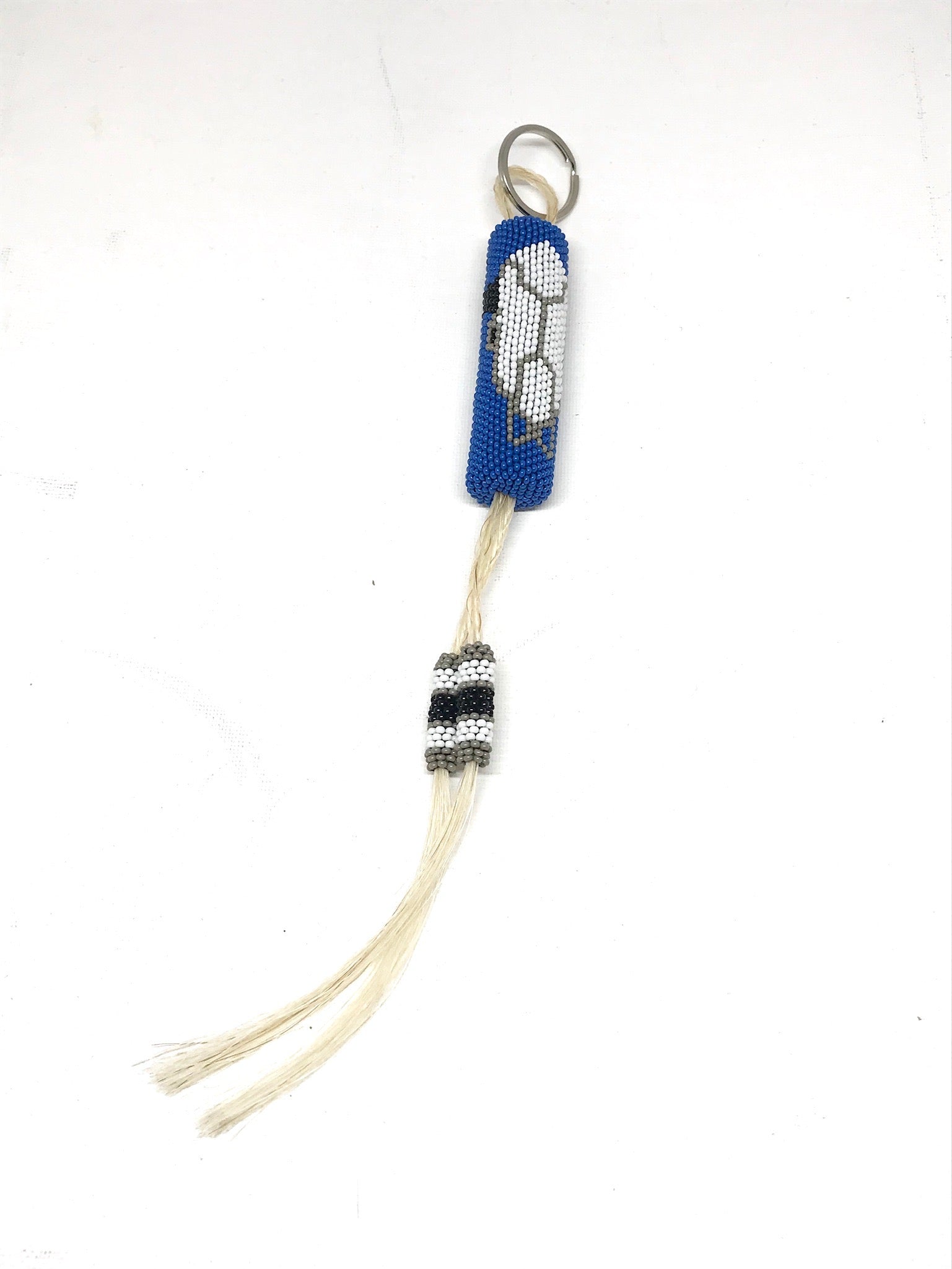Robert Horse - Beaded Keychain with horse hair - Intertribal Creatives by Running Strong for American Indian Youth