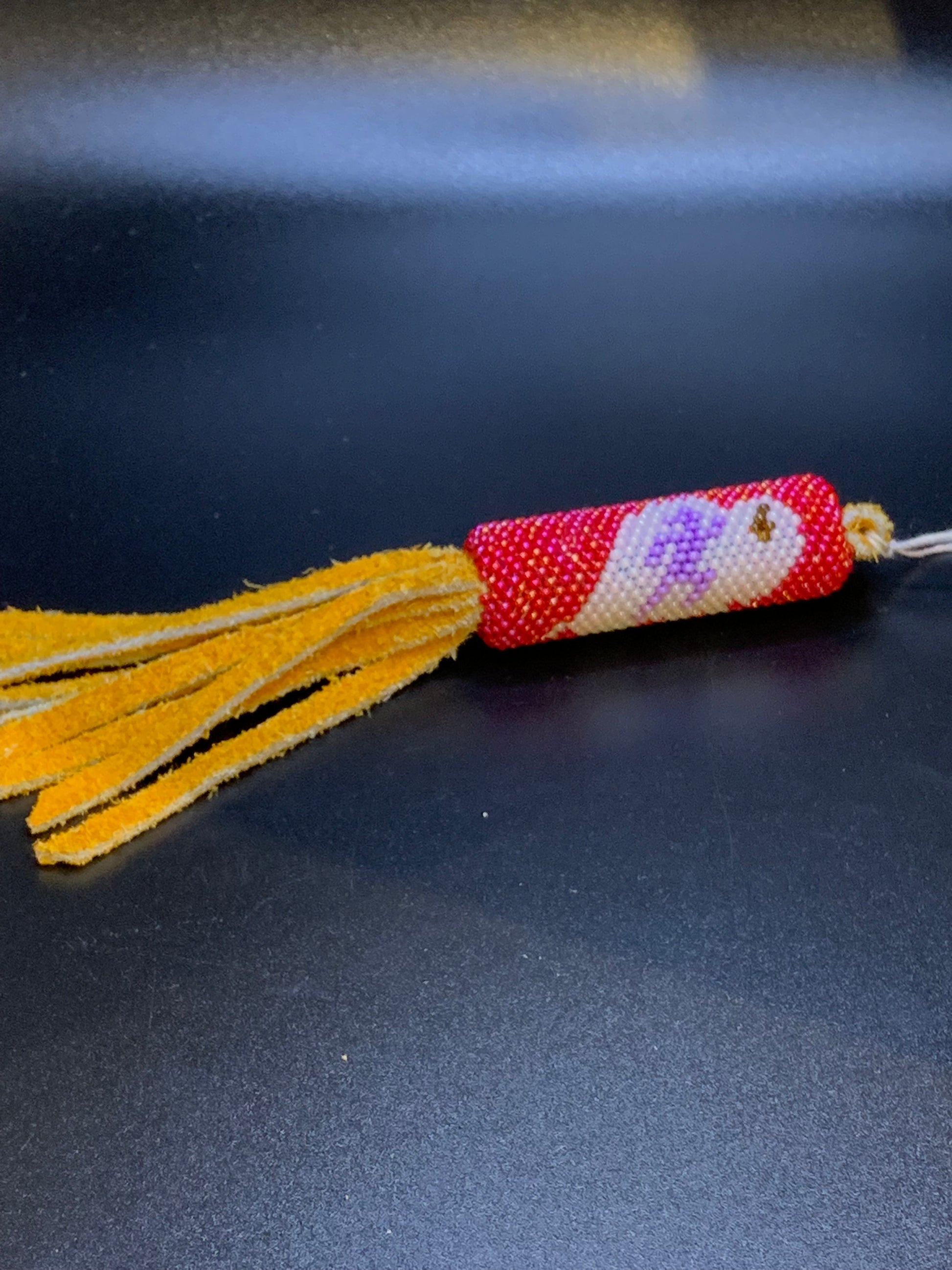Robert Horse - Runner's Beaded Keychain - Intertribal Creatives by Running Strong for American Indian Youth