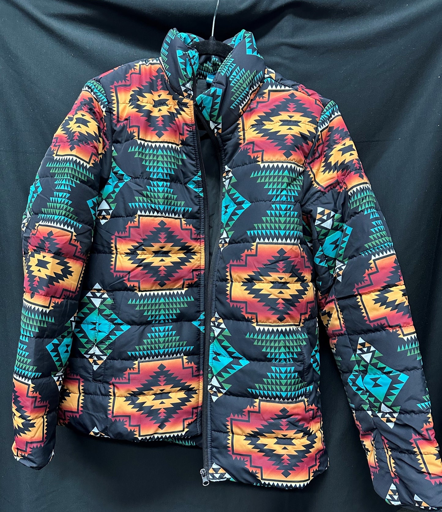 Womens Geometric Padded Jacket