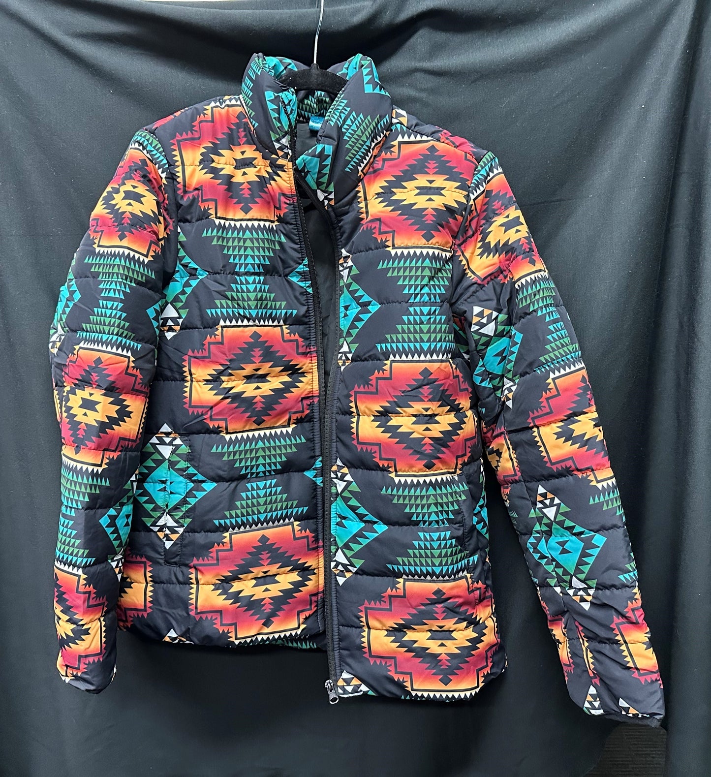 Womens Geometric Padded Jacket