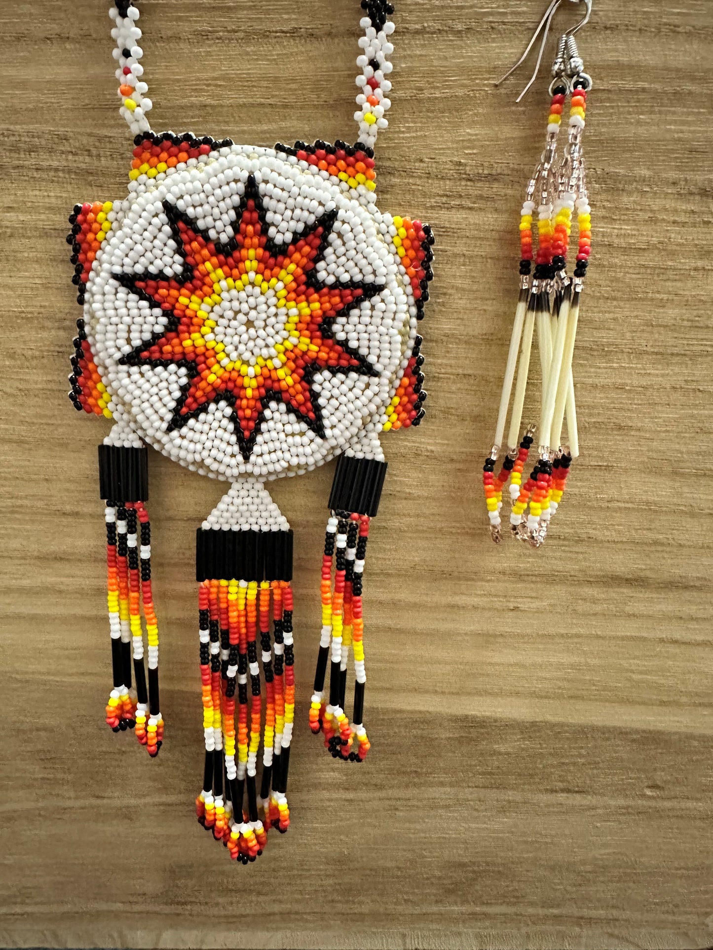 Beaded Medallion set - Four colors