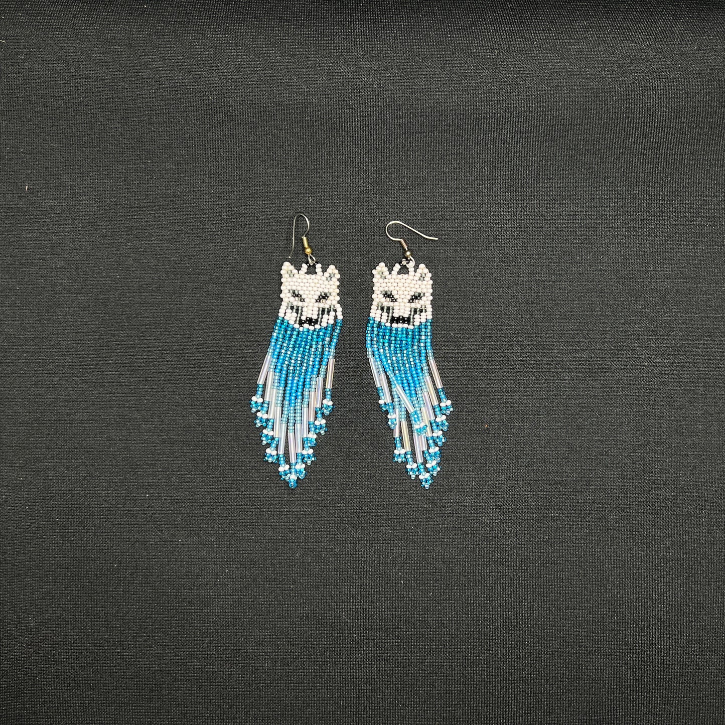 All Relations United - Beaded Wolf Earrings