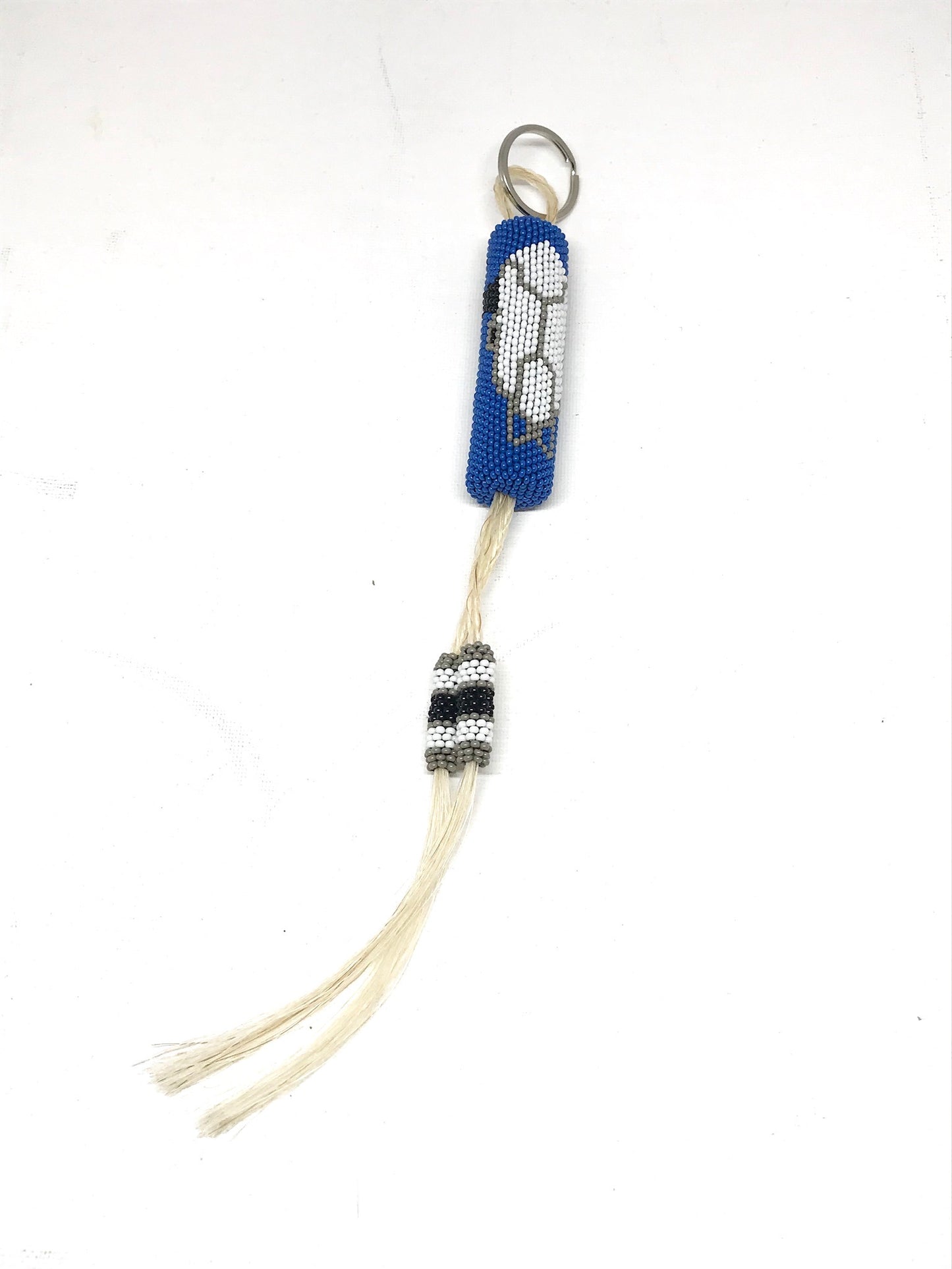 Robert Horse - Beaded Keychain with horse hair - Intertribal Creatives by Running Strong for American Indian Youth