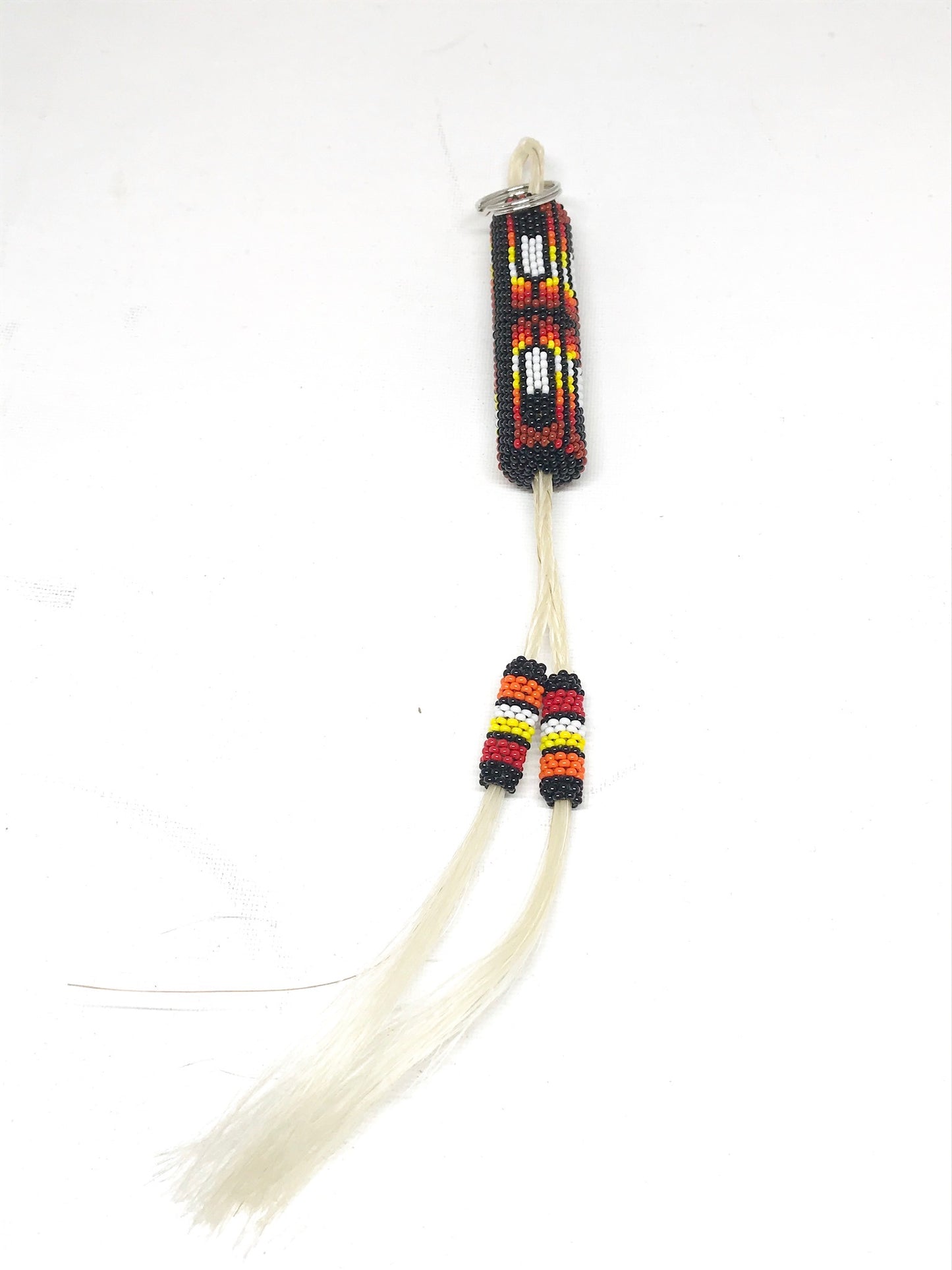 Robert Horse - Beaded Keychain with horse hair - Intertribal Creatives by Running Strong for American Indian Youth