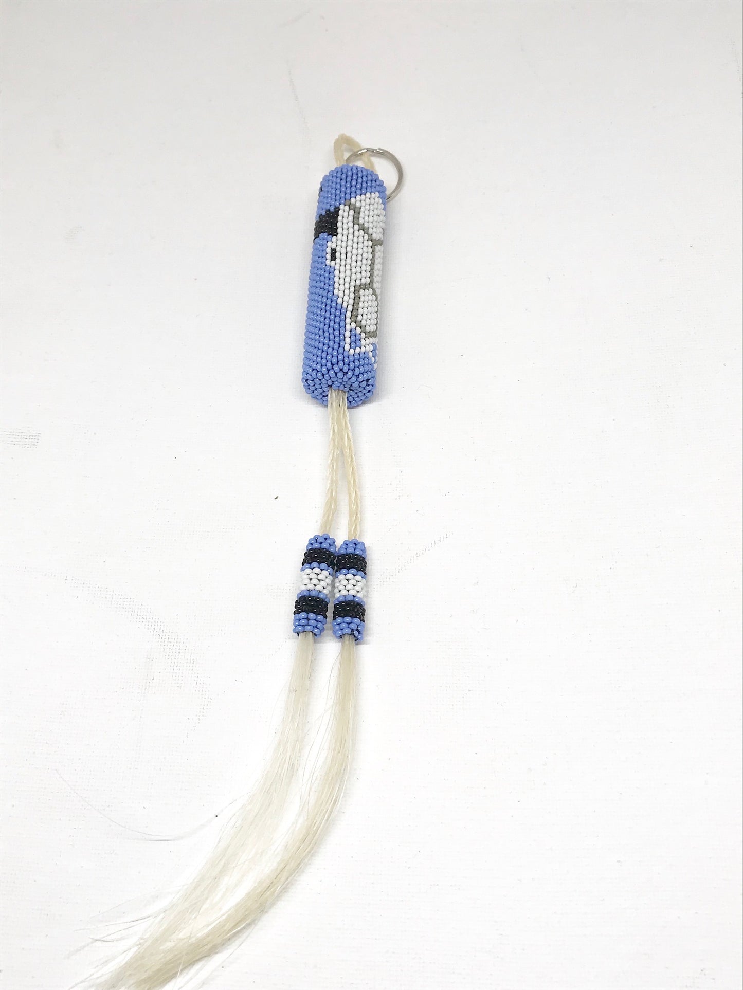 Robert Horse - Beaded Keychain with horse hair - Intertribal Creatives by Running Strong for American Indian Youth