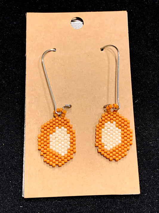 Kyle Kookesh - Beaded Frybread Earrings