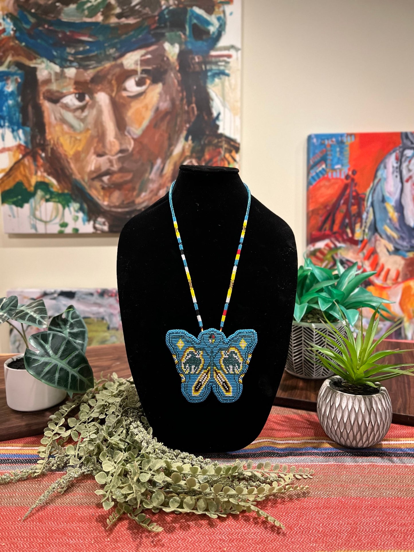 Beaded Butterfly Medallion- All Relations United