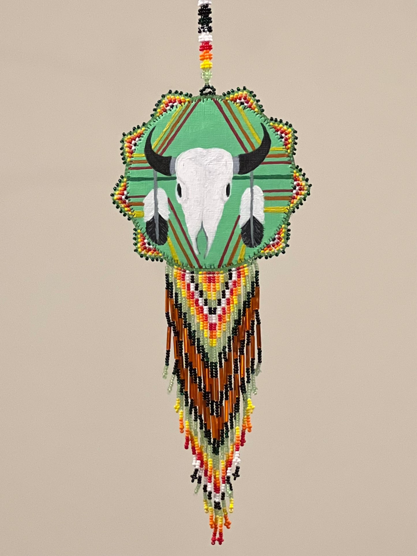 Painted Buffalo Dreamcatcher- All Relations United
