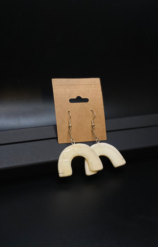 Aeshia Upton - Rainbow Ivory Hook Earrings