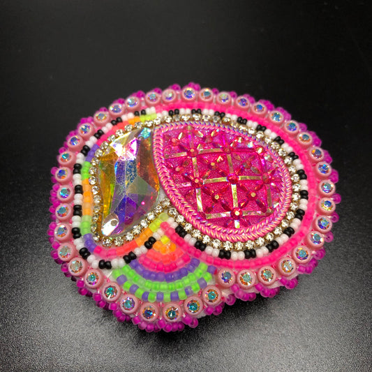 Germaine Thompson - Large Pink Beaded Popsocket